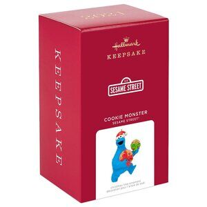 New! Cookie Monster Sesame St. Hallmark Keepsake Christmas Ornament 2021
